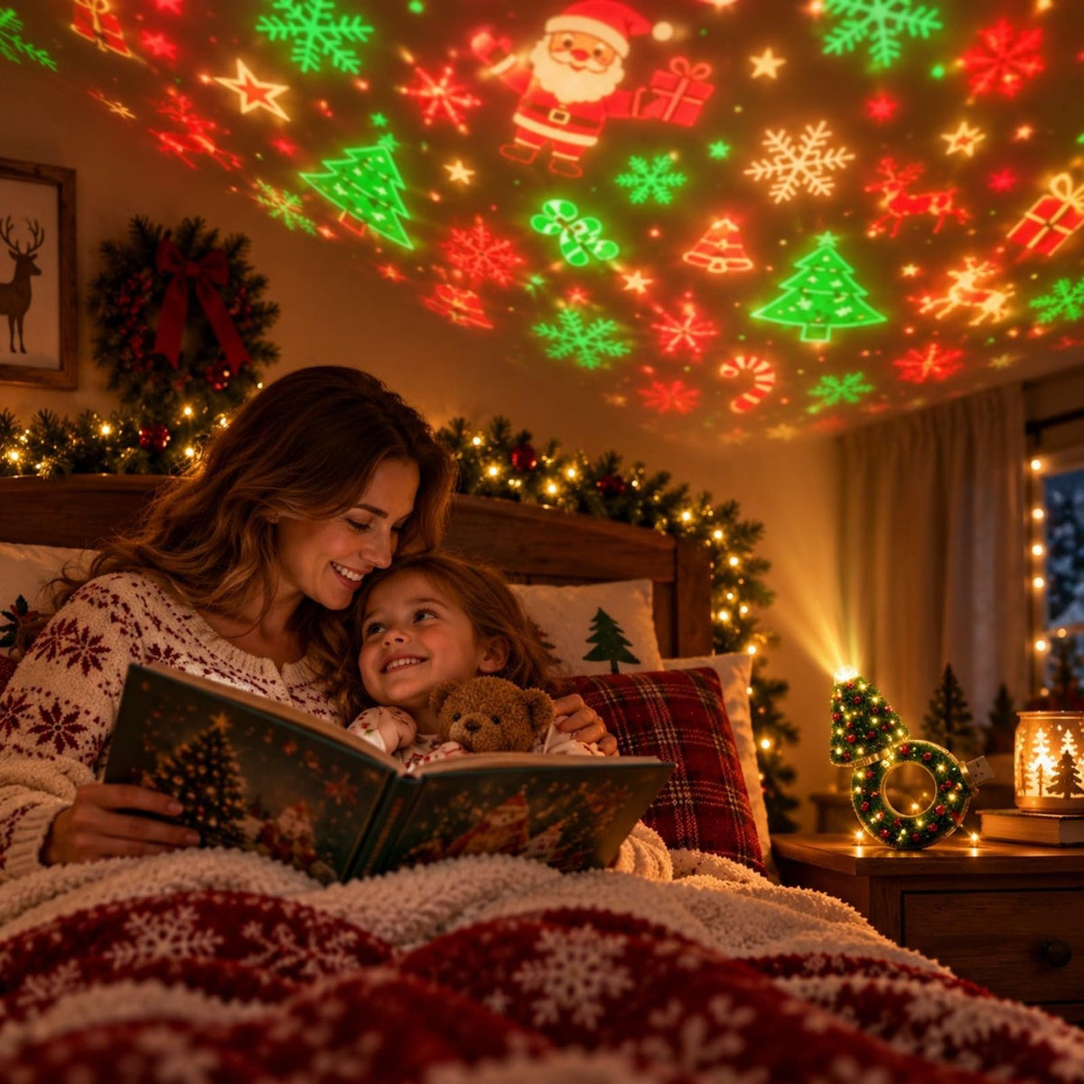 Flexible USB Christmas Light Projector