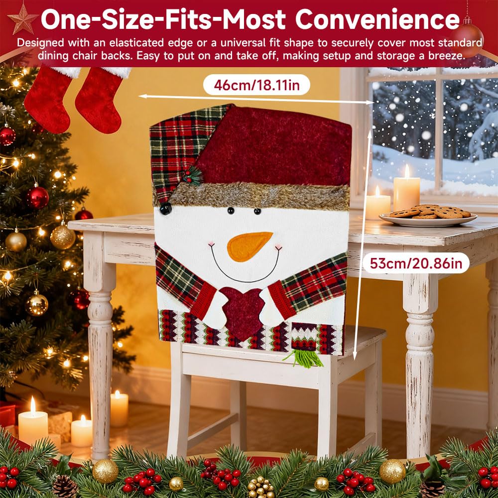 Plush Christmas Character Chair Cover Handle