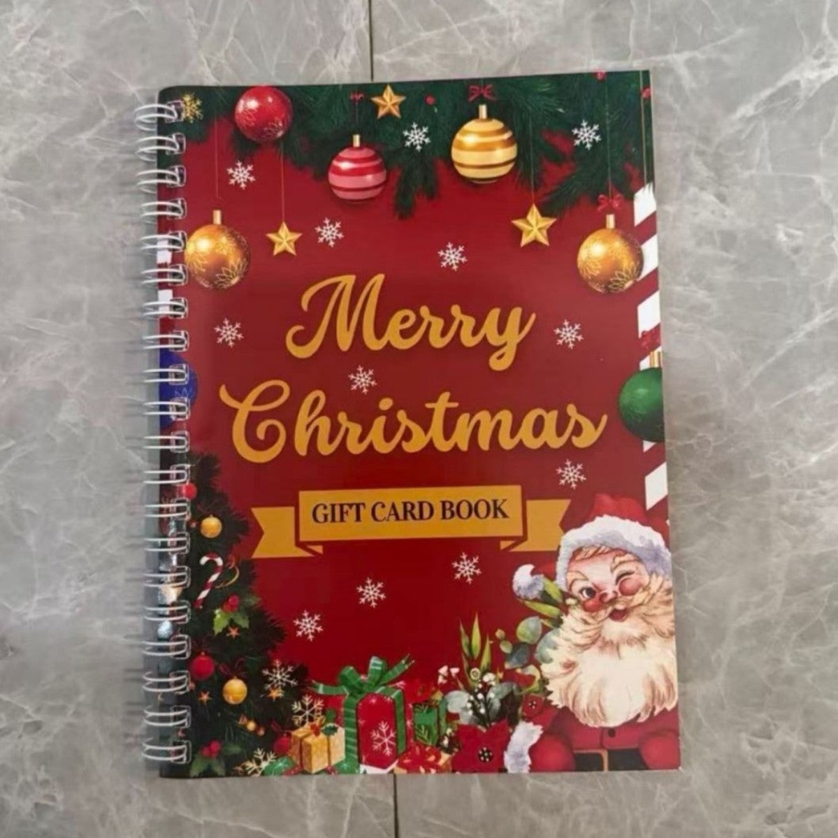 Title Christmas Gift Card Book with 12 Prompted Pages