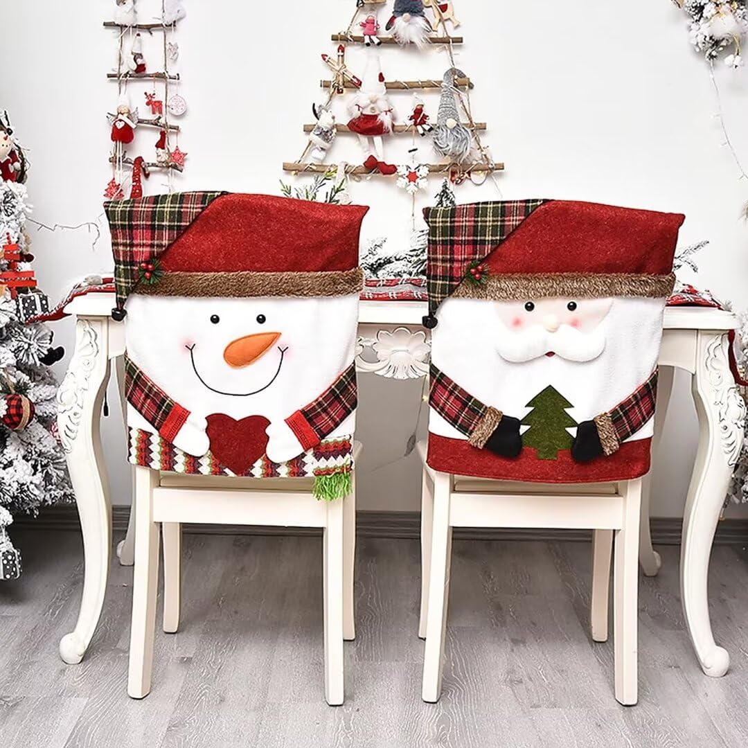 Plush Christmas Character Chair Cover Handle