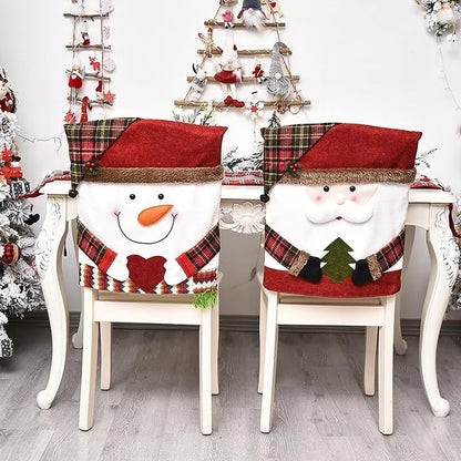 Plush Christmas Character Chair Cover Handle