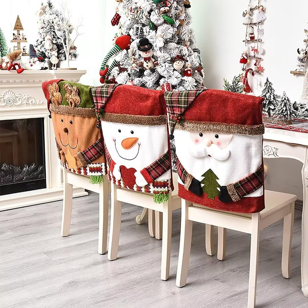 Plush Christmas Character Chair Cover Handle