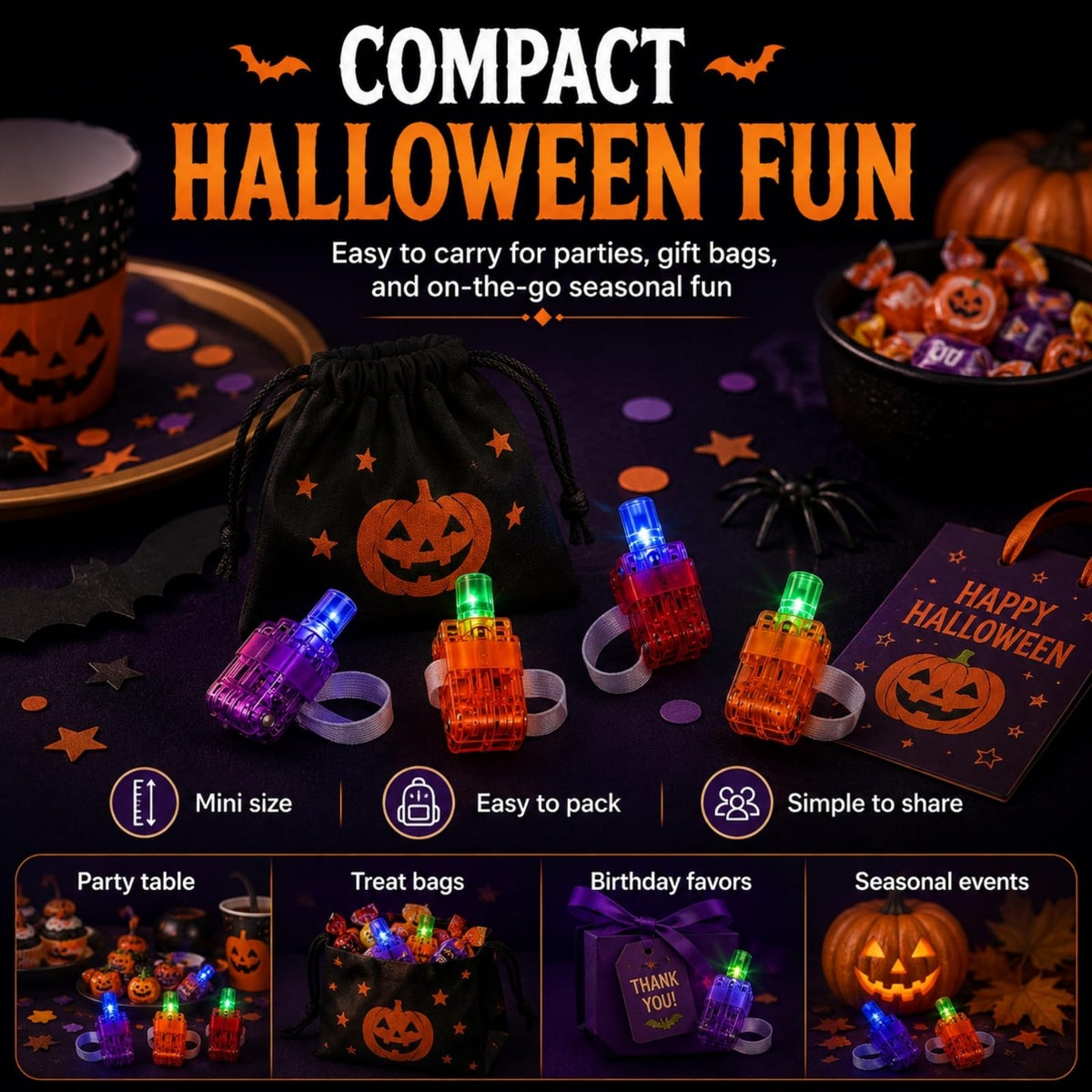 Halloween Finger Projector Lights