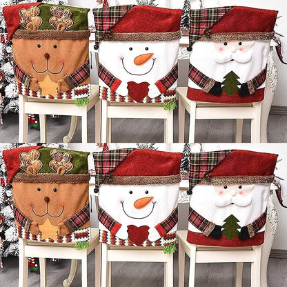 Plush Christmas Character Chair Cover Handle