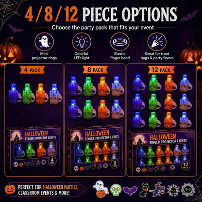 Halloween Finger Projector Lights
