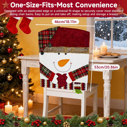 Plush Christmas Character Chair Cover Handle