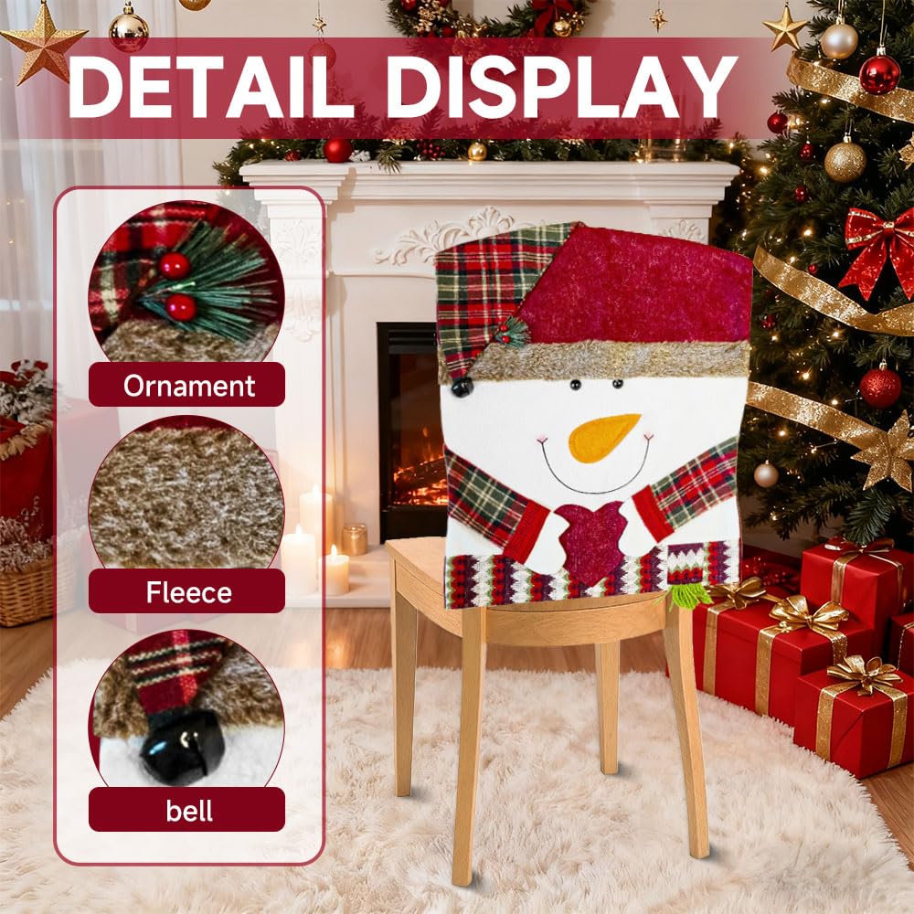 Plush Christmas Character Chair Cover Handle