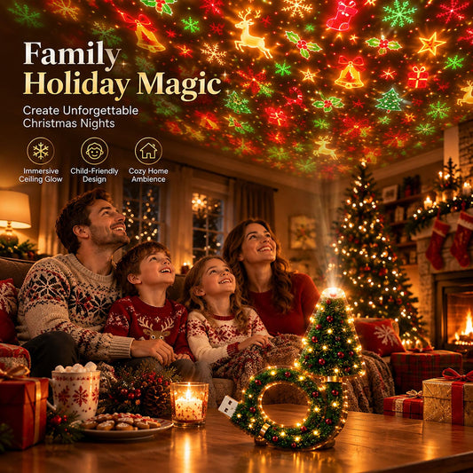 Flexible USB Christmas Light Projector