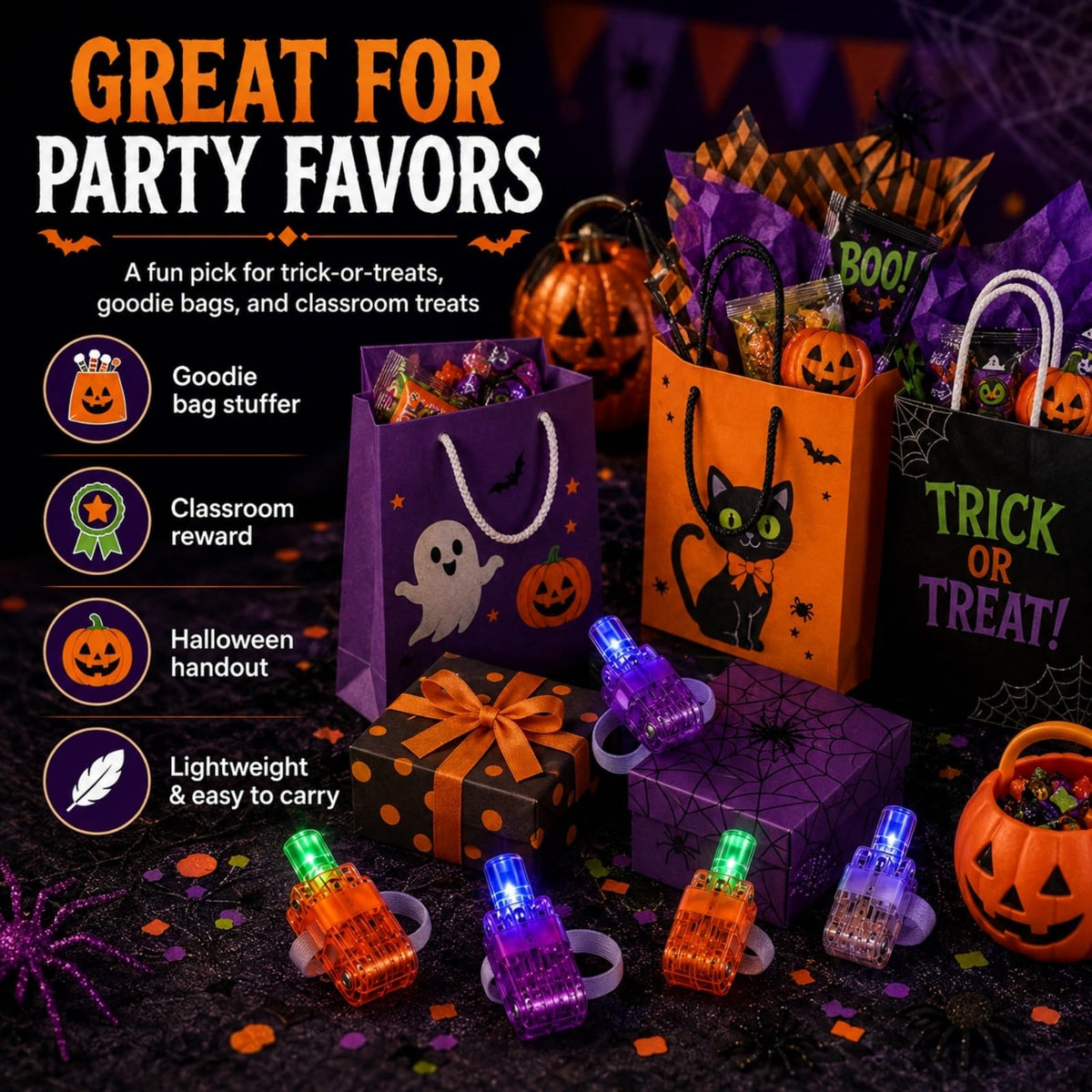 Halloween Finger Projector Lights