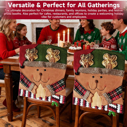Plush Christmas Character Chair Cover Handle