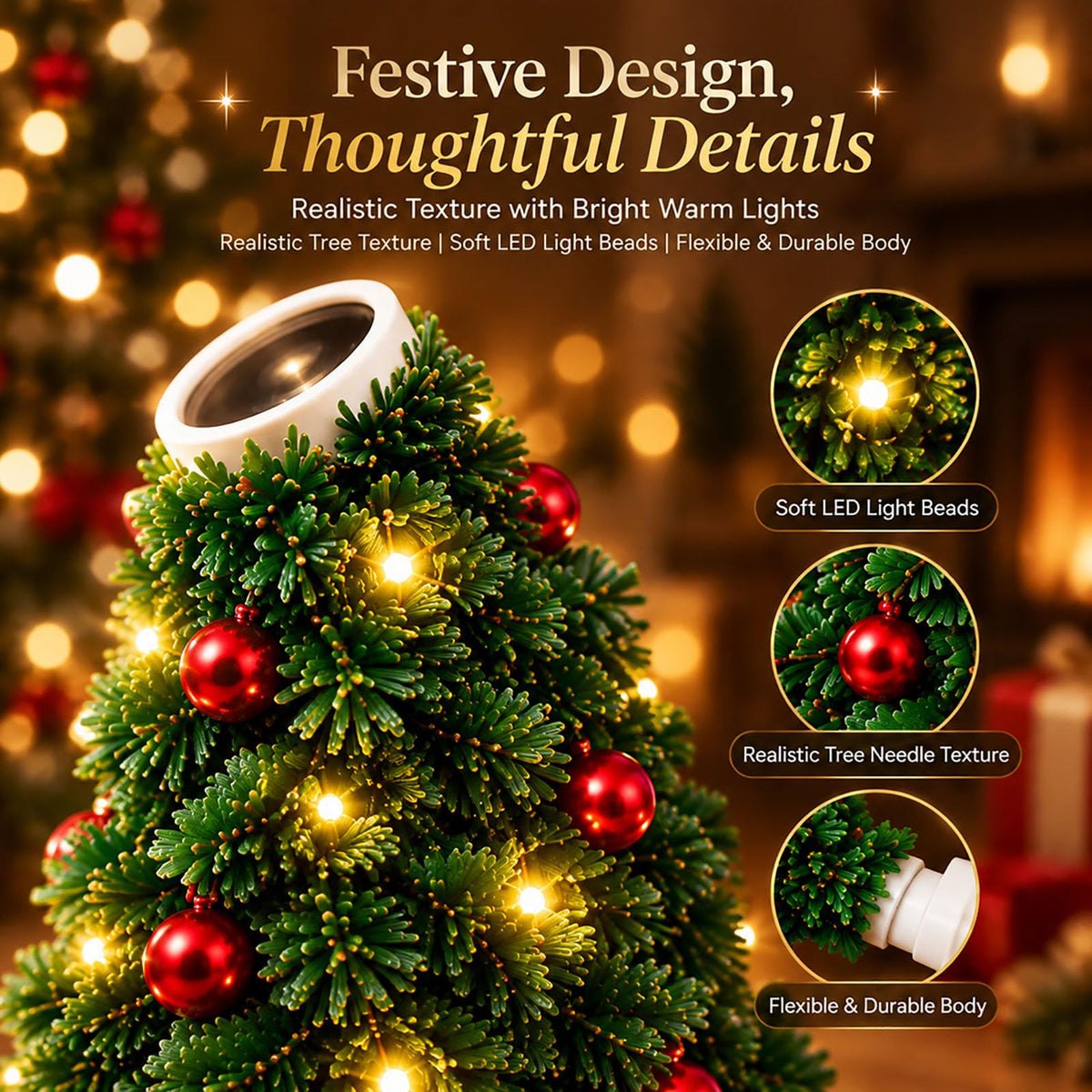 Flexible USB Christmas Light Projector